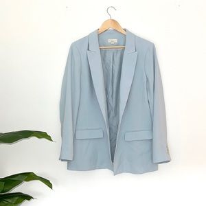 LOFT Modern  Oversized Blazer Baby Blue NWOT 12